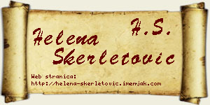 Helena Skerletović vizit kartica